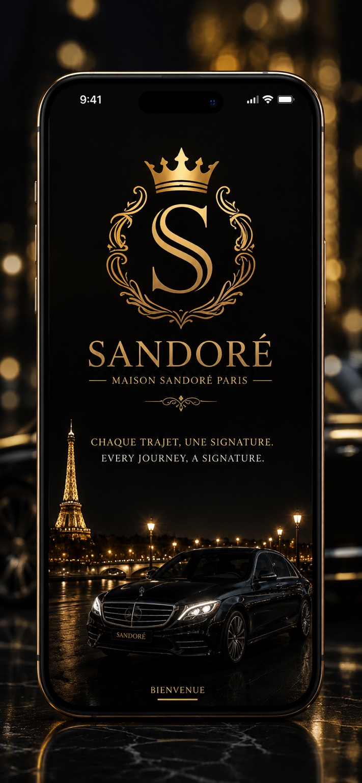 Écran de l’application Sandoré
