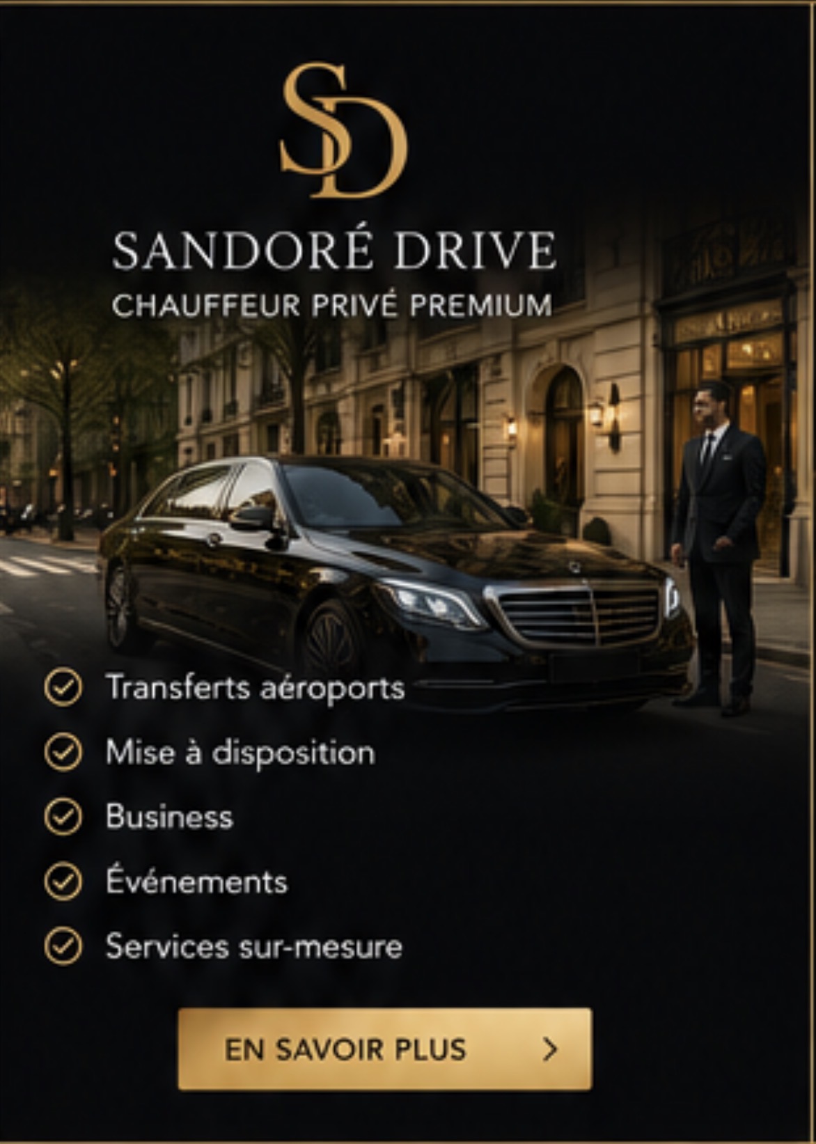Sandoré Drive Chauffeur privé premium